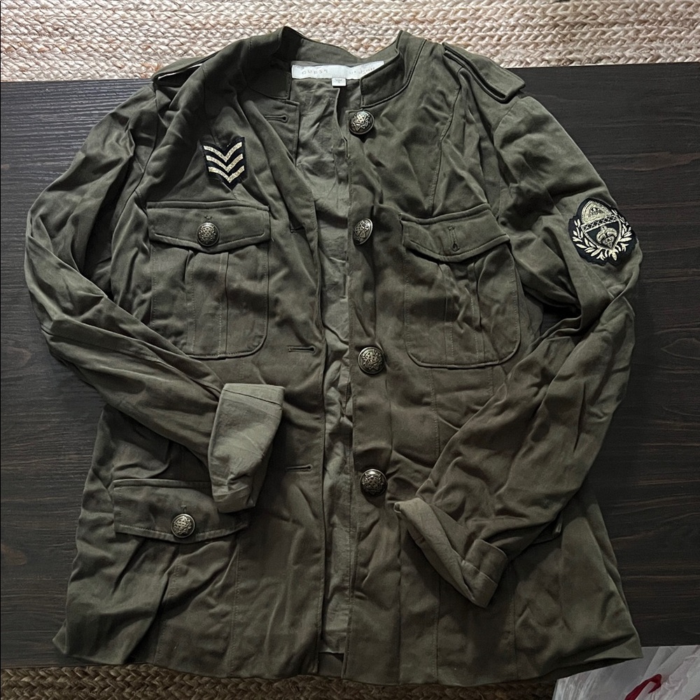 Guess Women's Military Jacket - Olive